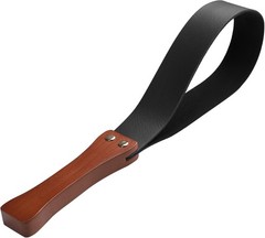 Equestrian Riding Aid 19 Inches Black Wooden Handle Anti Slip for Horse Training