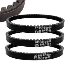 3Pc 30 series go kart cogged torque converter drive belt 203589-3 for comet 5959