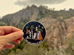 Glow in the dark, Kodama Patch, Princess Mononoke Iron on patch for cap backpack