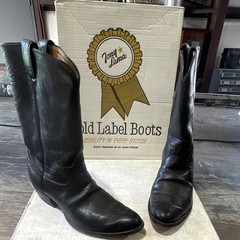 Tony Lama Gold Label Western Boots Black Leather Men’s Size 12 D MPN 5012