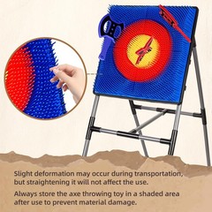 Axe Throwing Game for Backyard, Axe Throwing Target Set with 20 Throwing Axes Ou