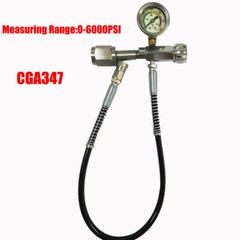 CGA347 Paintball Fill Station Kit SCBA Charging Adapter with 60cm Hose 0-6000PSI