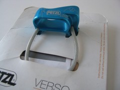 1 Petzl Verso 4 Belay Device Turquoise Blue Rock Climbing Gym Rappel Rappeling