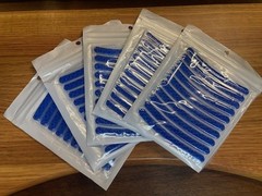 (100)Reflective Blue Nighttime Safety Stickers for Scooters, Bikes, Motorcycles