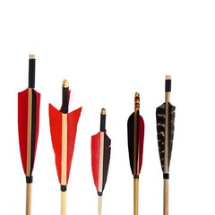 12PC 8.5mm Arrows Shaft Oak White Wood 83.5cm Wooden DIY Archery Bow Hunting