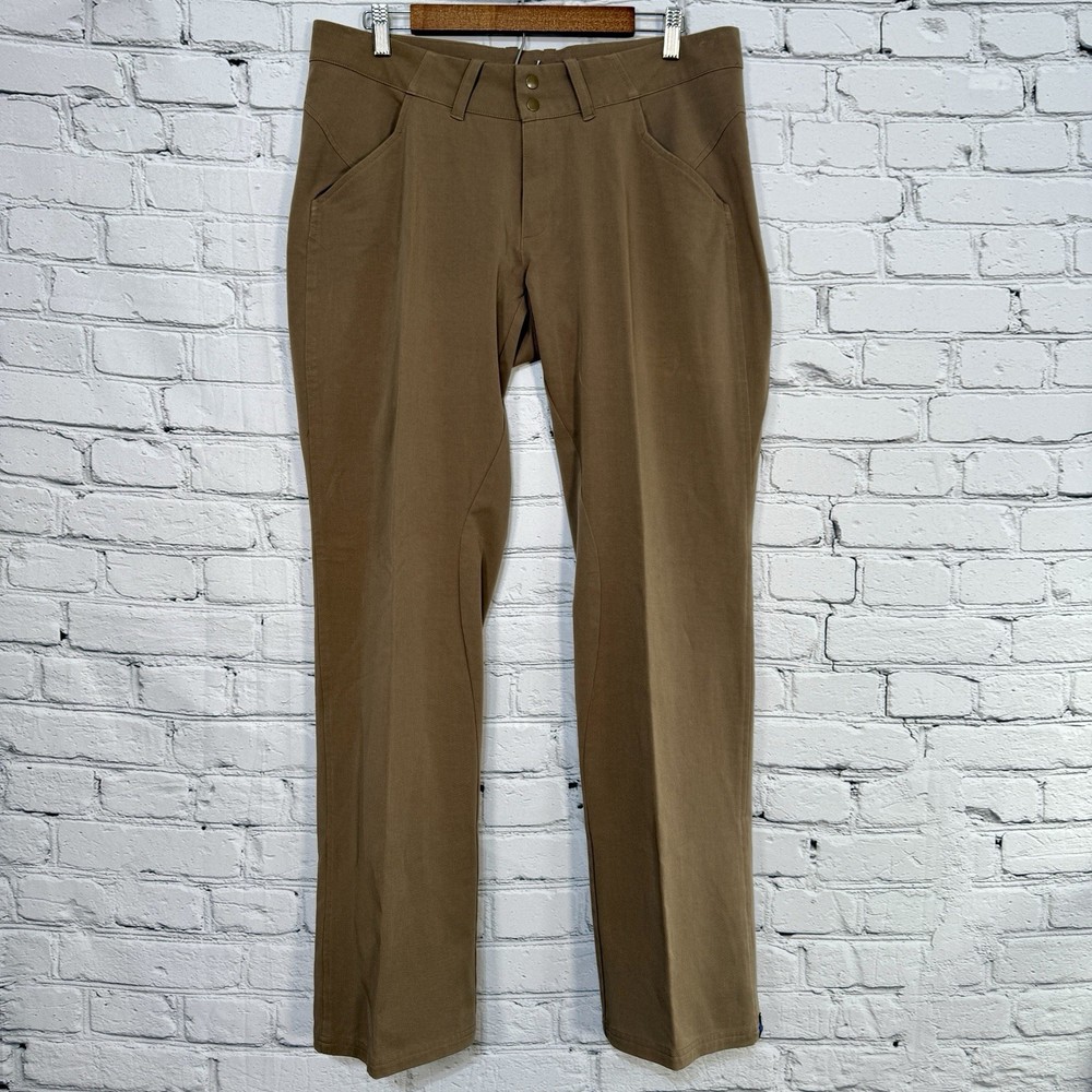 Irideon Riding Wear Womens Riding Pants L Tan Bootcut 2 Snap Zip 34×32 Pockets