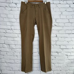 Irideon Riding Wear Womens Riding Pants L Tan Bootcut 2 Snap Zip 34×32 Pockets