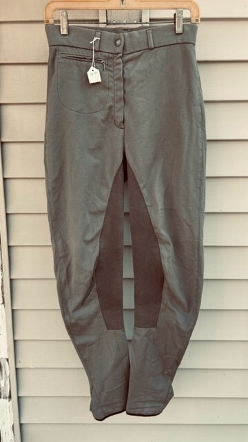 Schoeller*BREECHES Ladies *Sz 26 R Lt. Brown VGC Front Zip Cotton Blend Fullseat