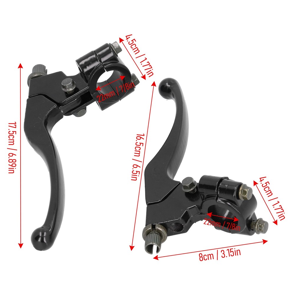 RASTKY Pair Of Clutch Levers Aluminum Alloy CNC Processed Compatible With 7 UNHM