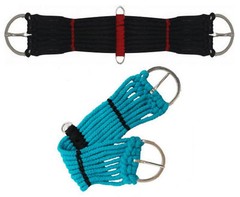 Western Horse Saddle Black or Blue Rope Cinch Girth 18 20 22 24 28 30 32 34 36″