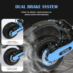 Dual Motor Off Road Electric Scooter for Adults 5600W 50MPH 43Miles Escooter
