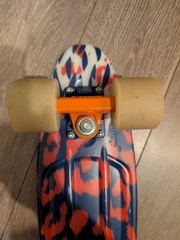 Penny Complete Skateboard Animal Print Deck Orange Trucks Compact Used JDM