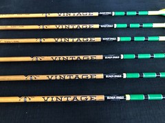 Black Eagle Vintage 500 .005 Fletched/Crested Arrows 1/2 Dozen BRAND NEW