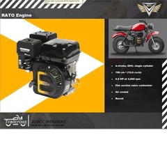 Gas Powered Mini Motorcycle Bike 200cc – Red