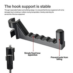 Universal Bow Hanger Holder Hooks for Car, SUV, Truck Headrest Vehicle Hunting