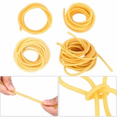 2M Natural Latex Slingshot Elastic Tube Rubber Tubing Band for Hunting Exercise