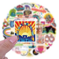 Mix 10/63 PC Bonnaroo Music Festival Cartoon Graffiti Gift Sticker-No Duplicate