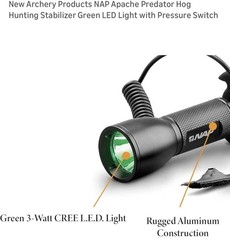 NAP Apache Predator Hog Hunting Stabilizer Green LED Light with Pressure Switch