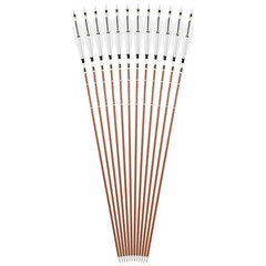 12X Archery Pure Carbon Arrows Natural Feather 31″ Shaft SP340-600 Bow Hunting