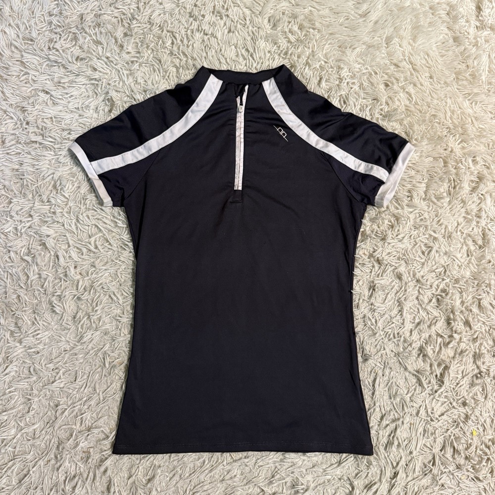 Women’s Medium Grey Alessandro Albanese Short Sleeve Horseback Riding Sunshirt