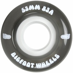 Bigfoot Skateboard Wheels 53mm 83A Soft Cruiser Filmer Wheels Black (Set of 4)