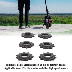 6PCS Electric Scooter Motor Sprockets Durable For MY1020 Motors Steel Popular