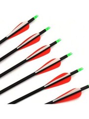 12Pack 30-inch Carbon Arrows SP500 Archery Hunting For Compound&Recurve Bow
