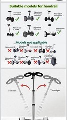 step|thought GYL Handlebar for Segway Ninebot miniPRO/miniLITE/S Silver Upgrade