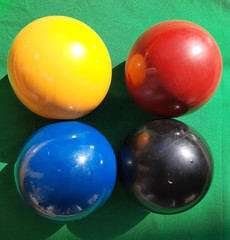 Rare Forster USCA Croquet 4-Player Tournament Grade 1987-1988 Brass Ring Mallets