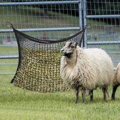 2 PCS Slow Feed Hay Nets for Horses – 31.5″ x 35.4″ Large Capacity – Black