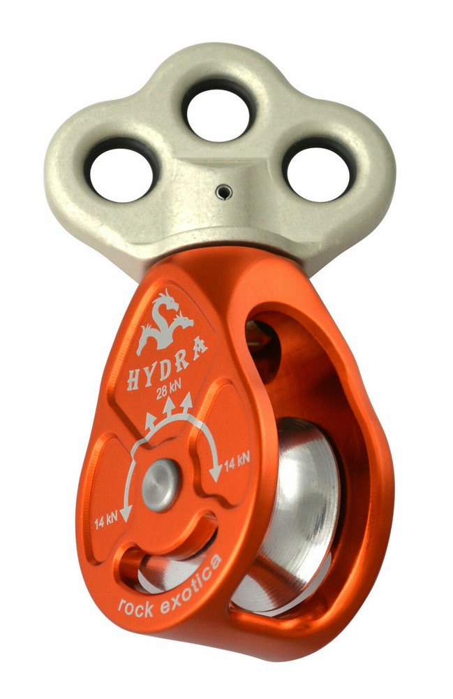 Hydra Triple Attachment Swivel Pulley Arborist Tree Care by Rock Exotica