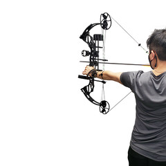 SAS Feud X 30-70 Lbs 19-31″ Compound Bow Pro Package 300+FPS Target Hunting