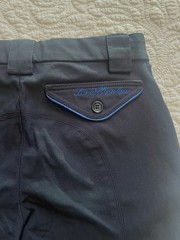 Sarm Hippique Olbia/09 Breeches Women’s US 26 IT 42 Navy Blue Knee Patch Italy