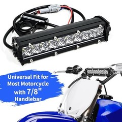 60W 4200LM Dirt Bike LED Light Bar, 12V Plug & Play Motorcycle Handlebar Light