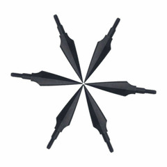 12/24PCS Archery Arrowheads Broadheads 150gr Screw Points Bow Crossbow Hunting