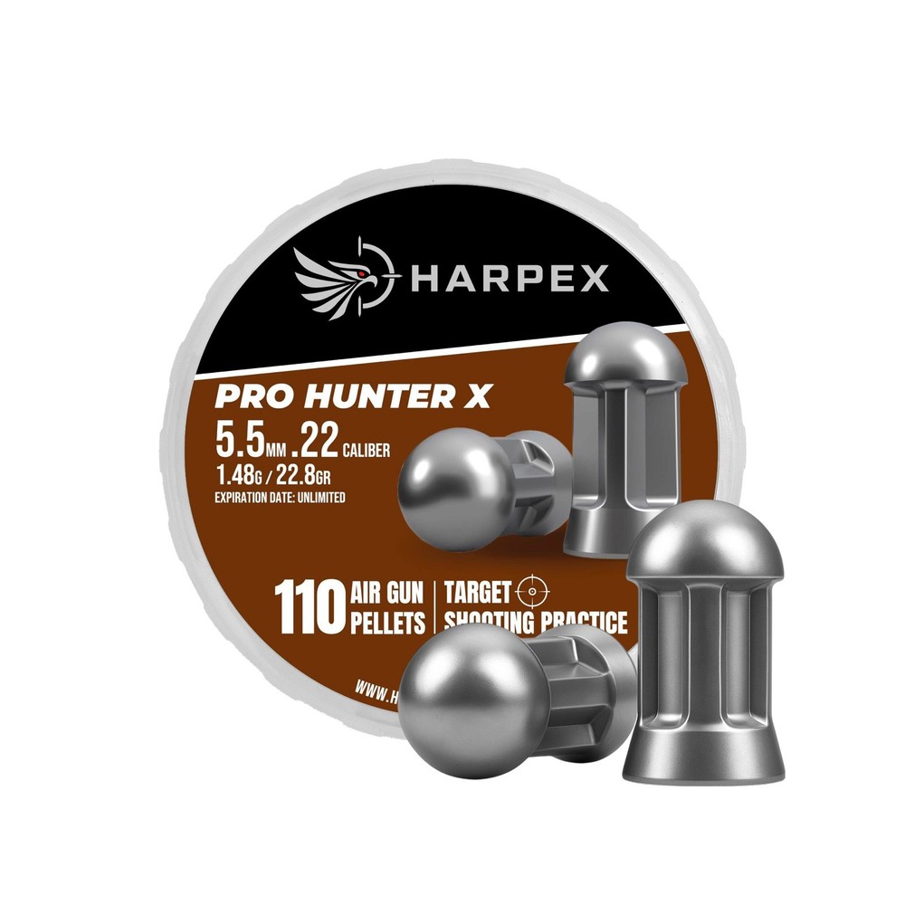 Harpex Pro Hunter X .22 (5.5mm) Cal Airgun pellets – Domed Impact Lead 22.8gr