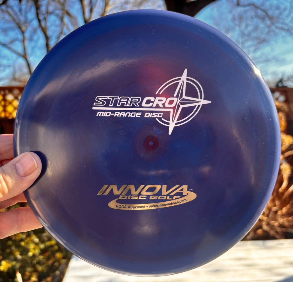 Star CRO Penned OOP New PFN (One of a Kind) Purple Gold Disc Golf Innova #5053