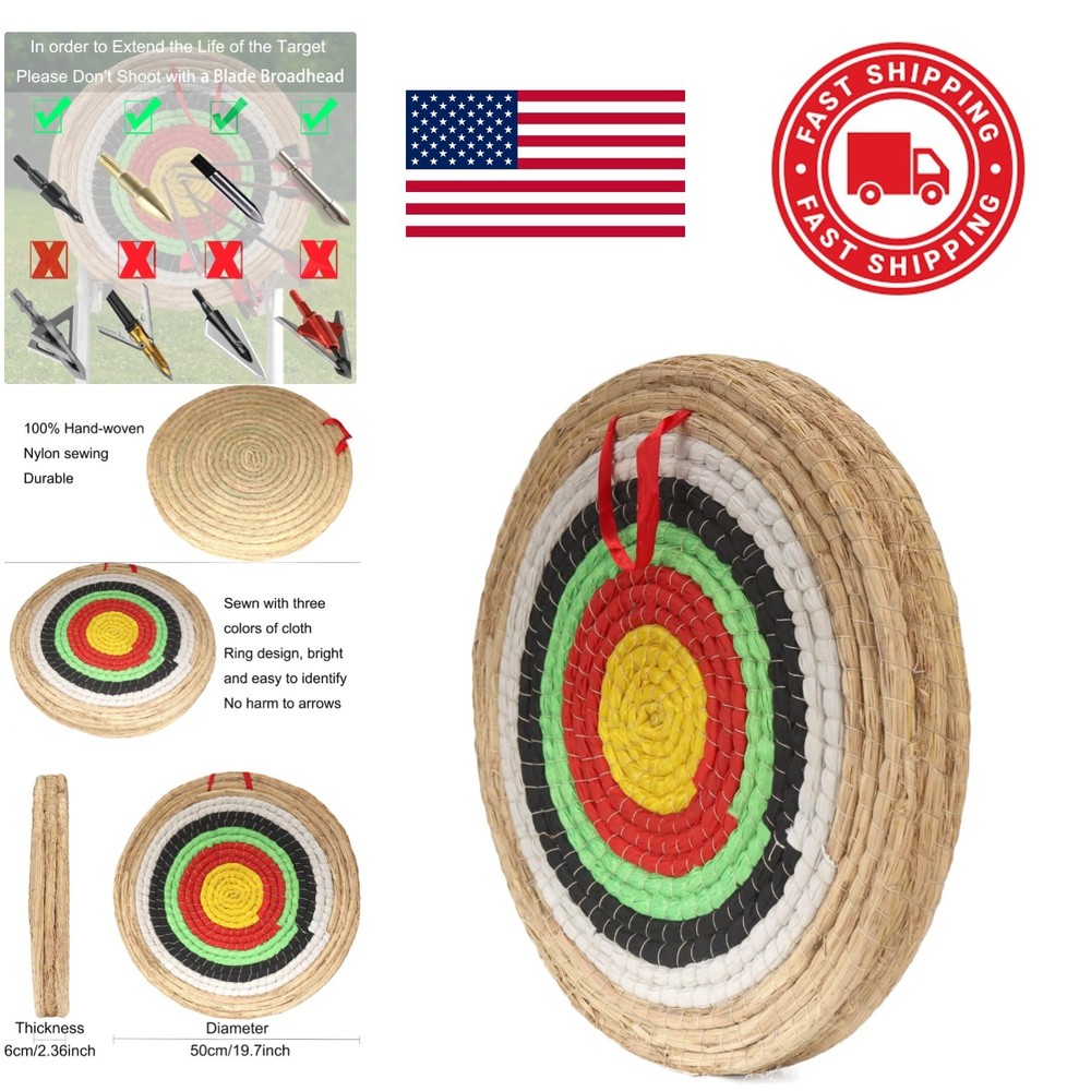 Sustainable Archery Target 19.7 Inch Made of Straw for Eco Conscious Shooters