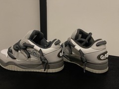 Q-AND Gray Low Top Skateboarding Sneakers Shoes US men’s 8 size (D, M)