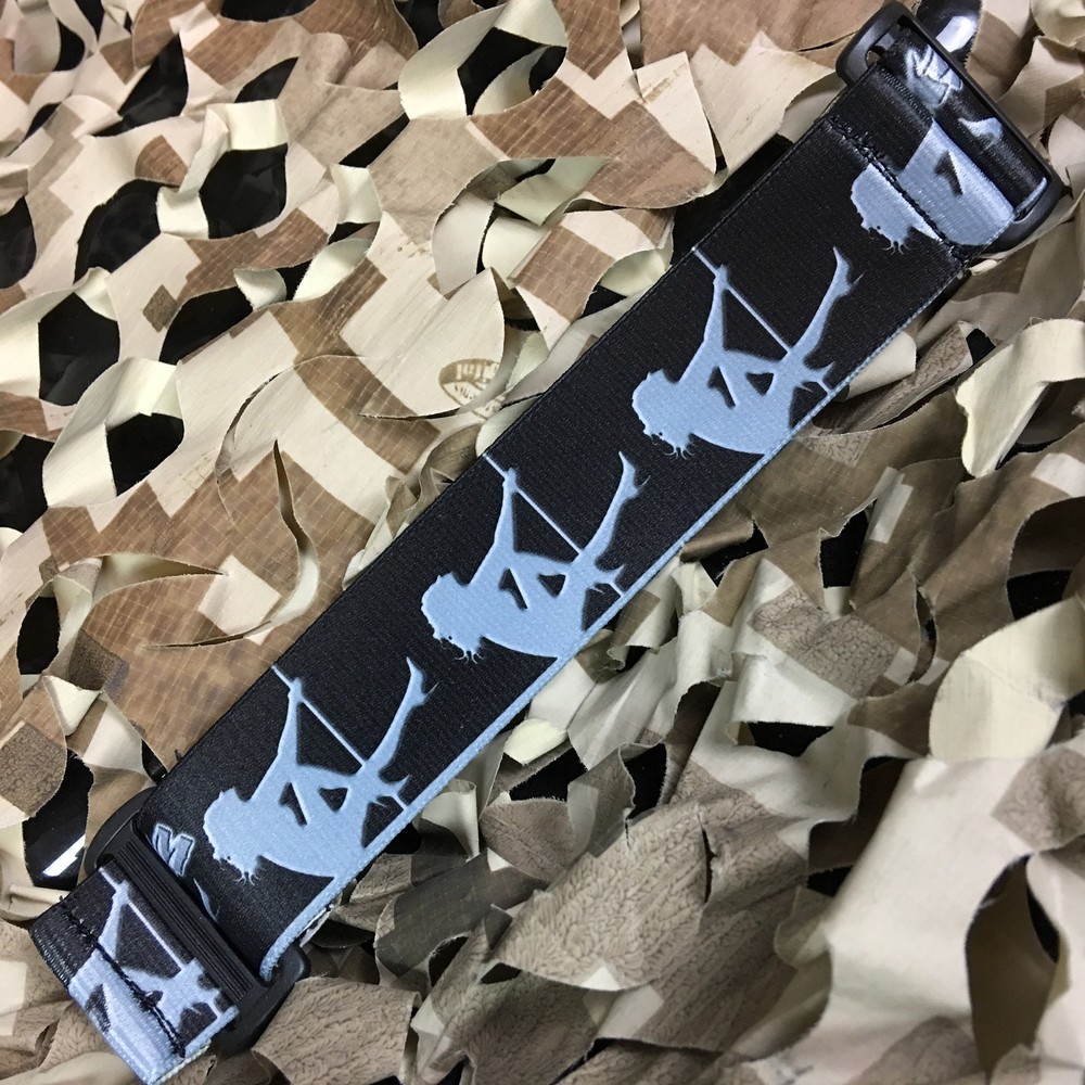 NEW KM Paintball Universal Mask Goggle Strap – 09 Steel Stripper