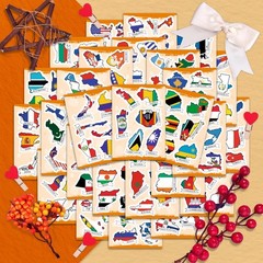 Small Country Flag Stickers Luggage Water Bottle World Flags Party Supplies
