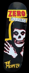RARE 2018 3rd Edition Zero X Misfits Skateboard Deck Horror Business