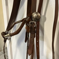 Beautiful Vintage Western Bridle With Silver