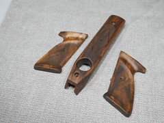 CUSTOM WALNUT PISTOL FOREARM & GRIPS FIT CROSMAN 1720T/1720 T, BENJAMIN MARAUDER