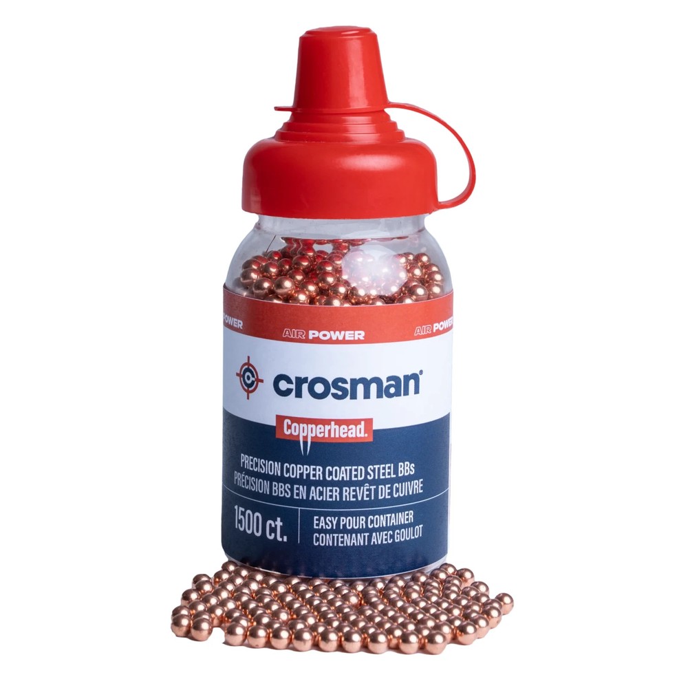 Crosman Copperhead BBs 4.5mm Copper Coated Steel 1500-Count