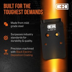 C+H Optics MOS Adapter Plate for G17 G19 MOS | Compatible with Trijicon RMR/S…