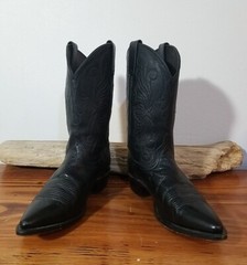 Dan Post Cowboy Boots, Cowgirl Pointed Toe, Great Condition, DP9497 – Black J9M
