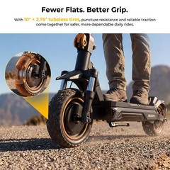 Ausom L2 Max Adult Electric Scooter 1000W Motor 90km Range,Front/Rear Disc Brake