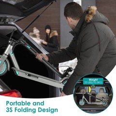 CDDBIKK V8 Adult Electric Scooter 350W High Speed 19MPH Long Range 30KM 10.5AH