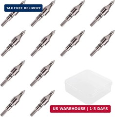 Aluminum Arrow Inserts .244/6.20mm & 100 Grain Bullet Field Points for Carbon Ar